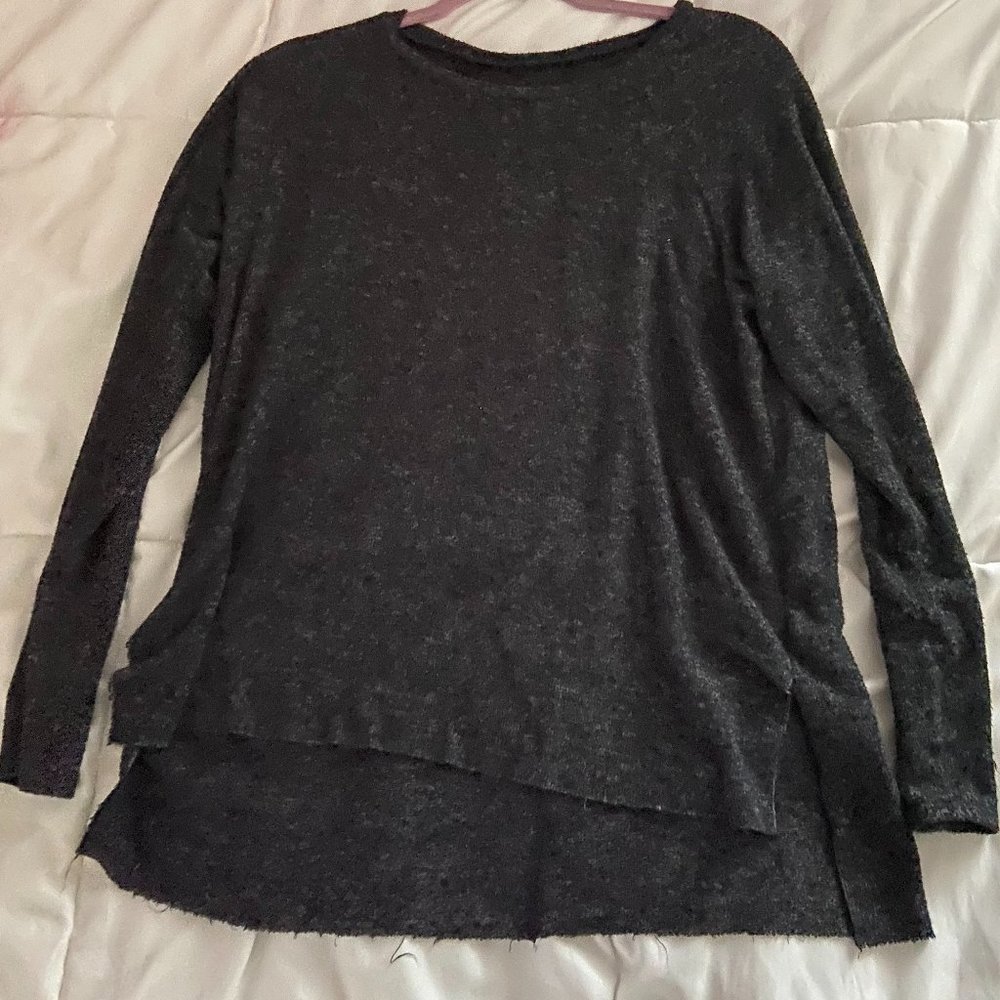 Black and white marl sweater
